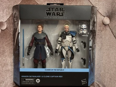 Paquete de 2 2025 Star Wars The Black Series Anakin Skywalker y Captain Rex nuevo sellado Foto 1 de 4