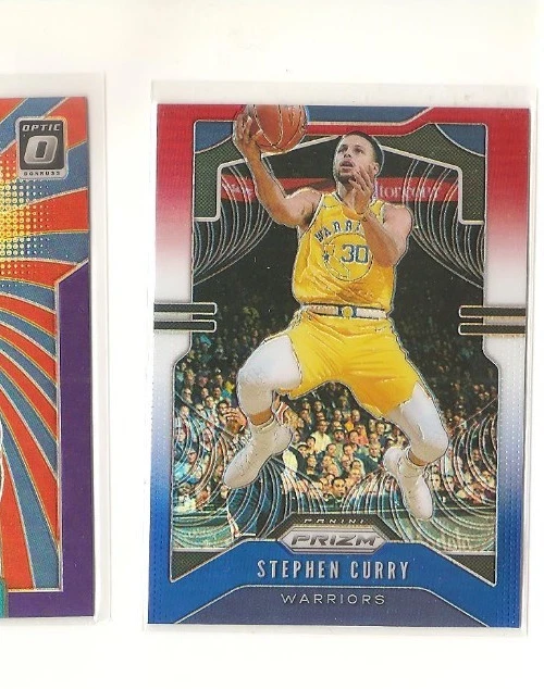 Panini Prizm Stephen Curry 2019-20 rojo blanco y azul Prizm Refractor #98 Warriors Foto 1 de 1
