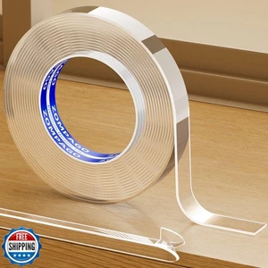 ZOMPAGO Clear Soft Corner Protectors for Furniture Strip, 0.8in x16.4FT, Shar - Picture 1 of 5