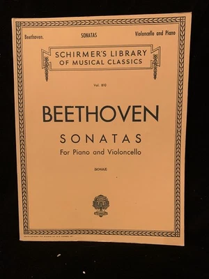 BEETHOVEN Sonatas for Cello & Piano - SCORE & PART - G. SCHIRMER - NEW - Image 1 of 4