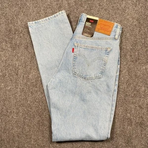 Pantalones de mezclilla para mujer LEVIS 501 corte original tiro alto calce recto 27x32 - Imagen 1 de 12