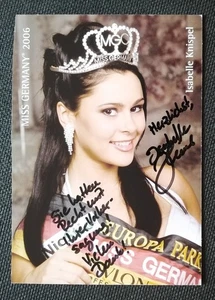14020 Isabelle Knispel Miss Germany 2006 Autogrammkarte original signiert - Picture 1 of 2