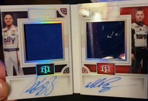 2023 Nascar National Treasures Dual Material Signatures Alex Bowman And William - Picture 1 of 3