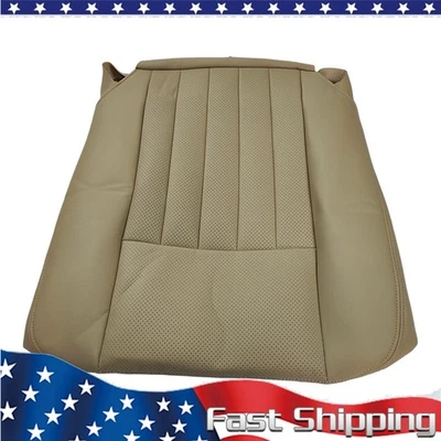 Cubierta de asiento de cuero perforado inferior del conductor bronceado para Lincoln Navigator 2003-2006 Foto 1 de 4