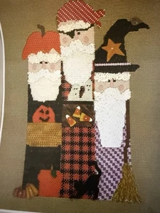 Halloween Handpainted Needlepoint Canvas Boo Guys - Picture 1 of 5