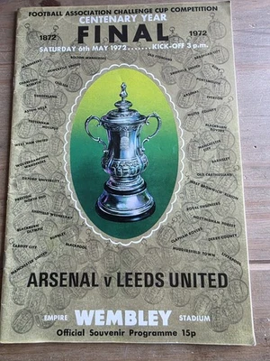 Arsenal V Leeds United Fa Cup Final 1972 06/05/72 Programme L9 - Image 1 of 2