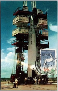 Space Program Postcard "U.S. Army's JUNO II Rocket" 1959 PORT CANAVERAL Cancel - Picture 1 of 2
