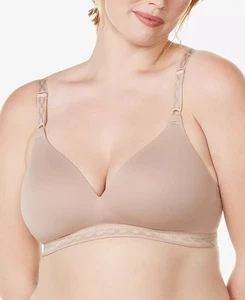 Warners Cloud 9 Reggiseno Comfort Senza Fili Super Morbido, Mandorla Tostata, 38B - Foto 1 di 4