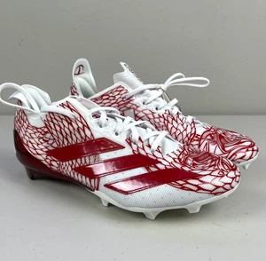 Adidas Adizero Electric Football Cleats Shoes Red White IH8571 Men Size 10 - Picture 1 of 7