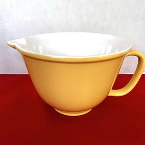 Melamin rutschfeste Teigschüssel mit Griff Gießen gelb 8" B/5,25" H - Bild 1 von 9