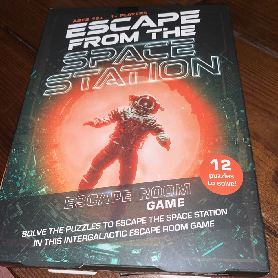 ESCAPE ROOM QUICK-FIRE FROM THE SPACE STATION 12 PUZZLES 1 PLAYER + AGE 12+ BNIB - Image 1 of 1