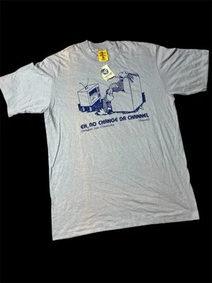 Vintage 1982 Blue Dragon Isle Creations Hawaii Shirt Tv Funny Novelty - Image 1 of 4