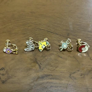 Pokémon Earrings 5pc Set Fuwante, Chirami, Jirachi, Coil, Poké Ball - Picture 1 of 1