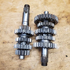 2005 Suzuki DRZ400S DRZ400 Transmission Main Counter Output Drive Shaft Gears - Picture 1 of 18