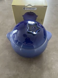 Le Creuset Mini Blueberry Cocotte Vegetable Series Stoneware UNUSED - Picture 1 of 5