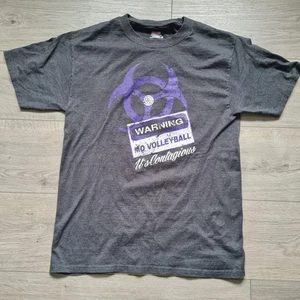 Vintage Hanes Beefy-T M T-Shirt Hawks Volleyball 2013 Grau - Bild 1 von 4