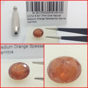 Granate Espesartita de Namidia talla Oval 3.21 Cts - Imagen 1 de 9