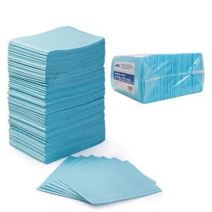 500pcs JMU Dental Bibs Blue Disposable Tattoo Piercing Waterproof 13" x 18" - Picture 1 of 6