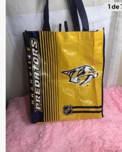 NHL Nashville Predators Reusable Tote Bag Or Grocery Bag Canvas Team Carry - Picture 1 of 6