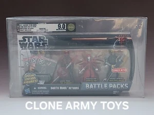 Star Wars Darth Maul Returns Battle Pack AFA 9.0 U 90 Gold Uncirculated Target - Picture 1 of 4