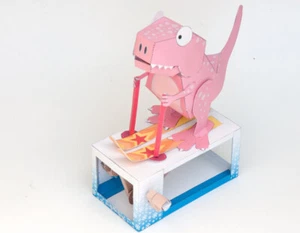Ski Rex - Paper Animation Kit - Picture 1 of 3