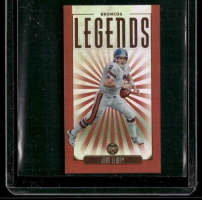 2020 Panini Legacy #106 John Elway Premium Edition Mini Ruby #/75 - Image 1 of 2