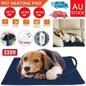 Pet Dog Cat Bunny Electric Heat Heated Heating Heater Pad Mat Blanket Bed AU - Picture 1 of 22