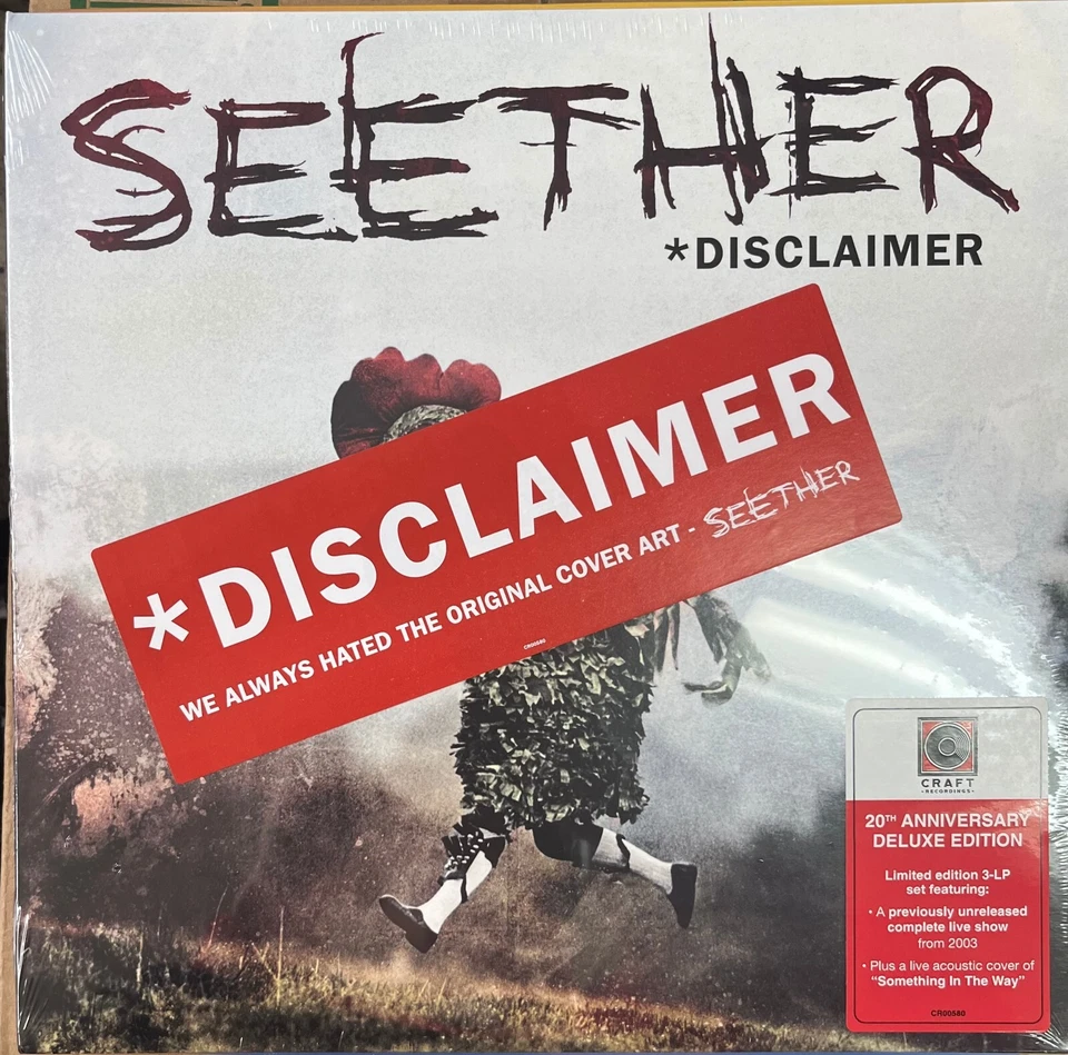 Disclaimer by Seether (20th Anniversary, Record, 2023) SEALED Shelfwear* — 第 1/1 张图片