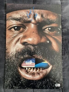 Kimbo Slice Signed 12x18 Poster/Beckett COA - Picture 1 of 3