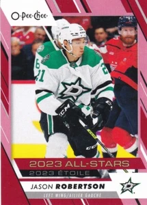 JASON ROBERTSON 2023-24 OPC O-PEE-CHEE ROJO PARALELO #528 DALLAS STARS - Imagen 1 de 2
