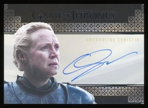 Game of Thrones Iron Anniversary Series 2 Valyrian Gwendoline Christie Autograph - Picture 1 of 2