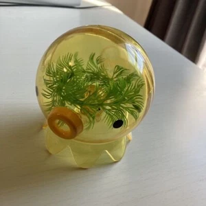 Takochu Octopus Fishbowl-ish Mascot Aquatic Plant Figure Big Toy RARE Yellow - Picture 1 of 12