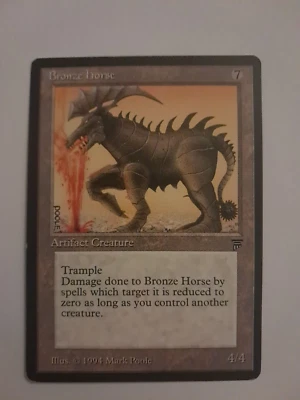 Bronze Horse MP English Legends MTG Magic the Gathering - Image 1 of 4