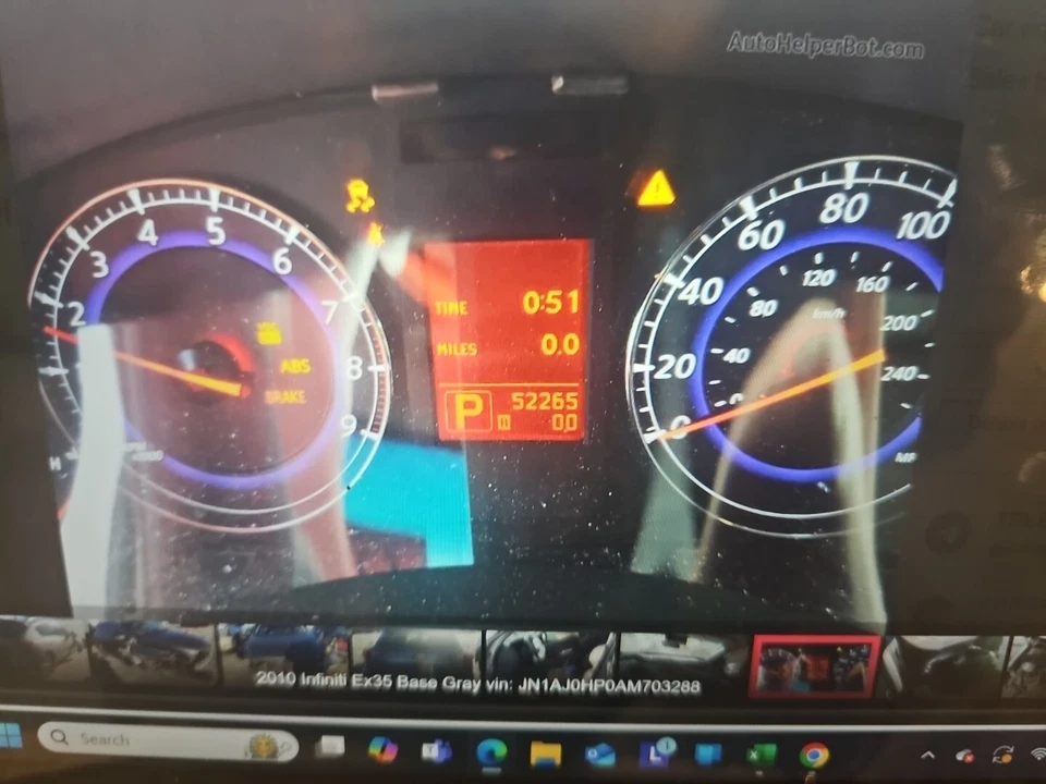 Infiniti Ex35 2010 velocímetro Cluster MPH con sistema de navegación 52265 k Foto 1 de 1