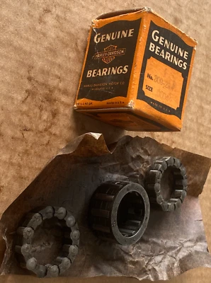 309-29 NOS Original Harley Connecting Rod Bearing Set +.0004 750 cc 1929-72 #353 - image 1 of 4