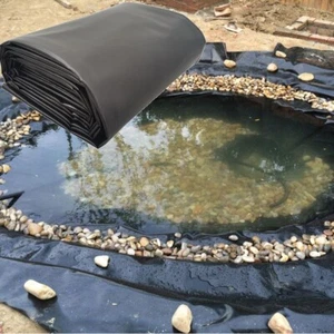 0.5mm Thickness 20'x20' Black Flexible HDPE Fish Pond Liner Pool Water Garden - Picture 1 of 24