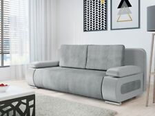 Sofa Bed EMMA M CORDUROY + VELOUR Storage Container Sleep Function New