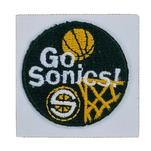 Seattle Supersonics Basketball VTG Embroidered Patch Stick On From Event NEW - Picture 1 of 2