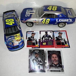 JIMMIE JOHNSON Signed 1:24 Diecast JSA NASCAR Lot Race Used Card Relics - Picture 1 of 4
