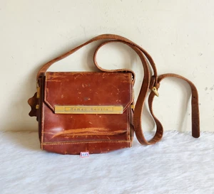 Vintage Primitive Handmade Romeo Renato Leather Purse Bag Old Collectible Leth89 - Imagen 1 de 8