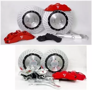 BIG BRAKE KIT FRONT 8P (405×34) + REAR 4P (380×31) + EPB / TESLA MODEL S PLAID - Foto 1 di 23