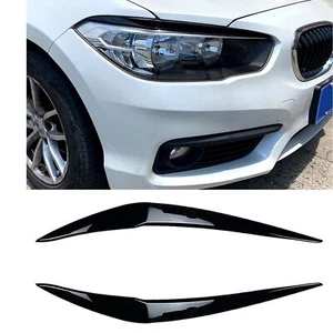 Headlight Eyelid Eyebrow Cover Trim For BMW F20 F21 2015-2019 Hatchback Black au - Picture 1 of 7