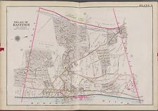 1911 WESTCHESTER HASTINGS NY CROTON AQUEDUCT YONKERS TO DOBBS FERRY  ATLAS MAP