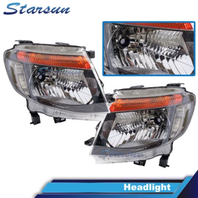 Pair Front Lamps LHS+RHS Head Lights For Ford Ranger PX 11~15 XL XLS Wildtrak AU - image 1 of 4
