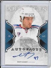 2011-12 Upper Deck Artifacts Matt Gilroy Autofacts