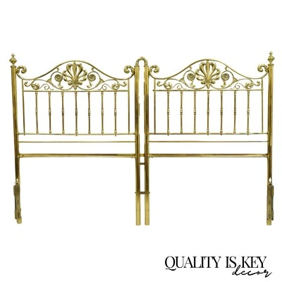 Cabecero de cama tamaño king vintage estilo victoriano de latón desplazado "agitando manos" Foto 1 de 4