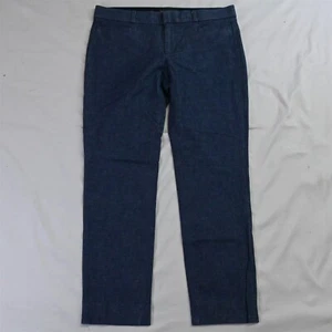 Banana Republic 4 Blue Woven Sloan Skinny Ankle Stretch Dress Pants - Picture 1 of 5
