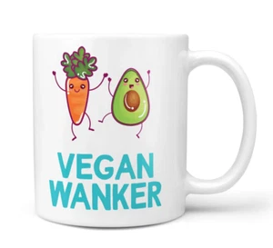 Tazza Wanker Vegana Divertente Rude Regalo Riempimento Calza - Foto 1 di 1