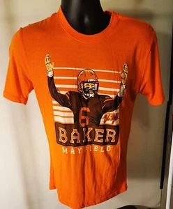 Wilson-Men's Orange Cleveland Brown's Baker Mayfield Shirt size S - Picture 1 of 7