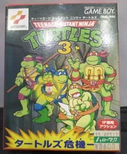 Konami TMNT III Radical Rescue Game Boy Japan 1993 Rare Ninja Turtles - Picture 1 of 8